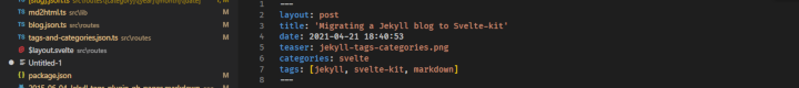 Migrating a Jekyll blog to Svelte-kit