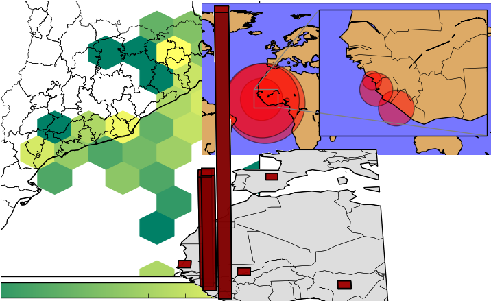 python basemap 3d earthquake data